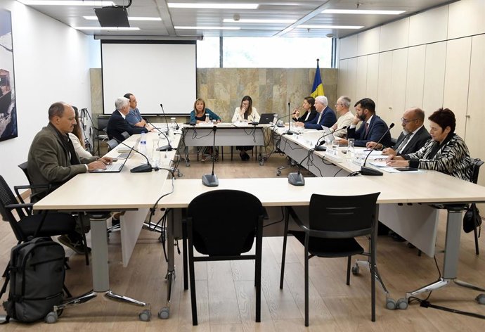 Un instant de la reunió del CES