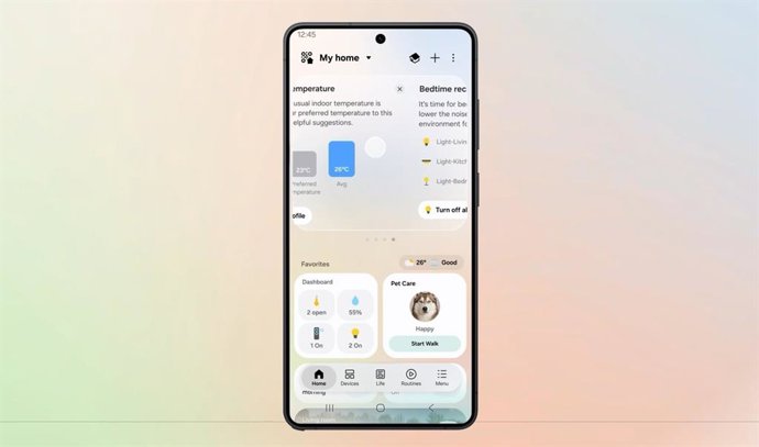 SmartThings Now no aplicativo