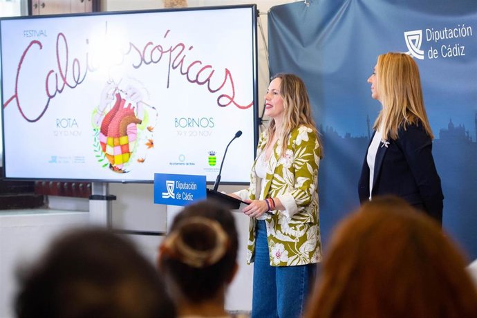 Vanesa Beltrán en la presentación del Festival Caleidoscópicas.