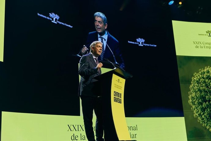 El presidente del Instituto de la Empresa Familiar, Eloi Planes, durante la clausura del XXIX Congreso Nacional Empresa Familiar, a 6 de octubre de 2026.