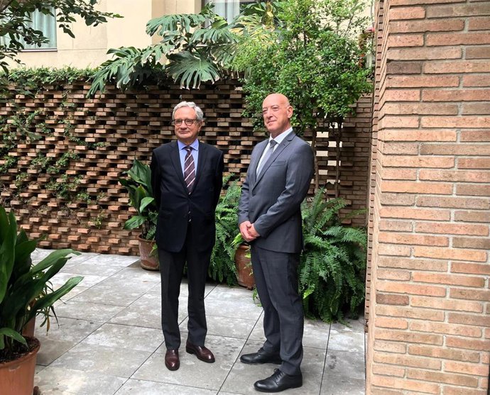 El presidente de Celsa, Rafael Villaseca, y el consejero delegado, Jordi Cazorla