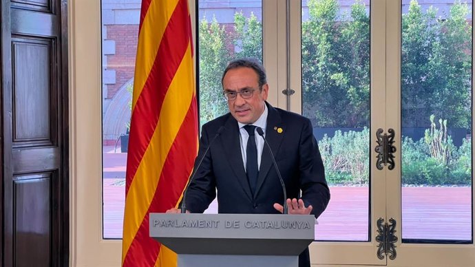 El presidente del Parlament, Josep Rull
