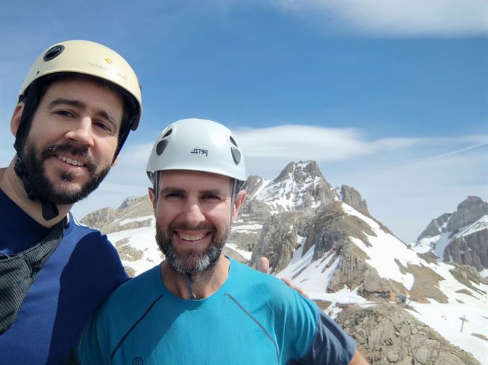 Cofundadores Travesía Pirenaica. Eduardo Azcona y Enrique López