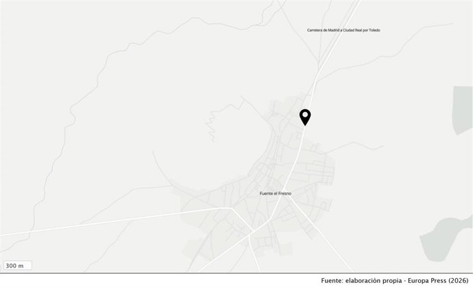 El accidente ha tenido lugar en el kilómetro 155 de la N-401.