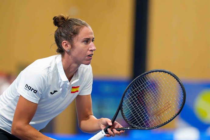 La tenista española Sara Sorribes en la BJKC.