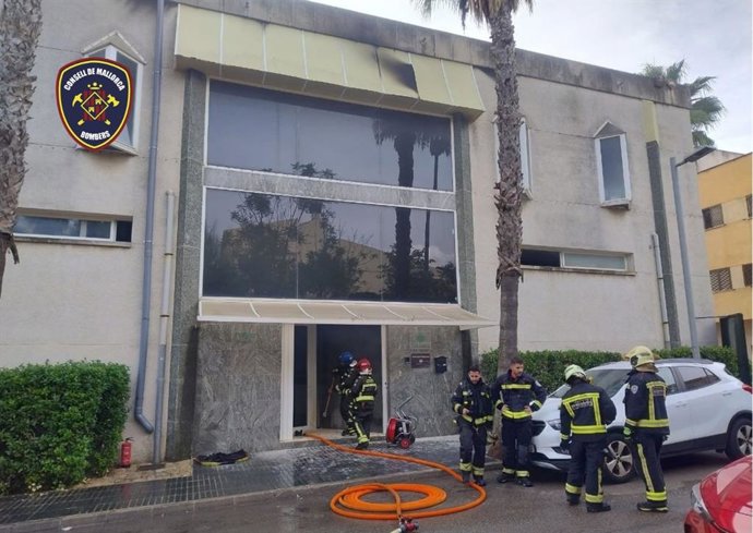 Incendio en un local deportivo en Inca