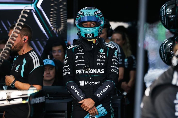 El piloto inglés de F1 George Russell (Mercedes), en el GP de Baréin 2026, disputado en el circuito de Sepang (Malasia).