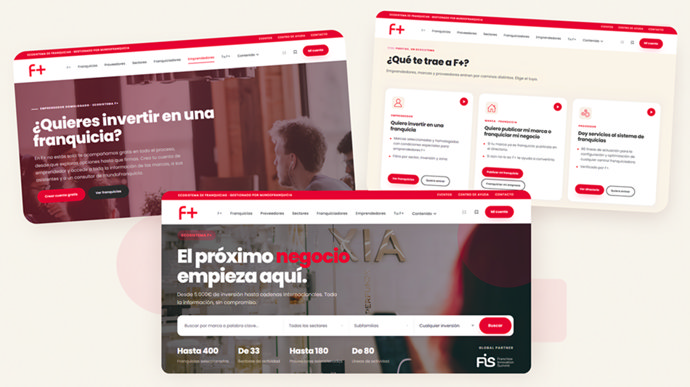 Web de la plataforma F+