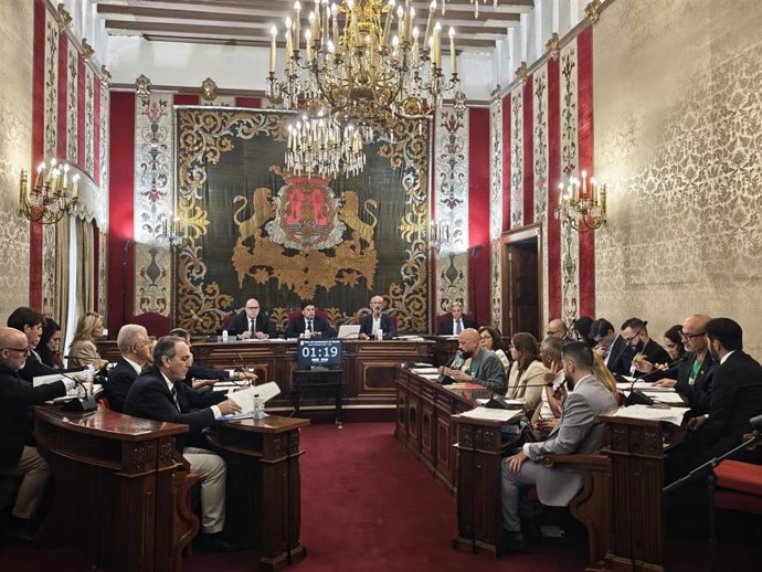 Archivo - Imagen de archivo de un pleno del Ayuntamiento de Alicante