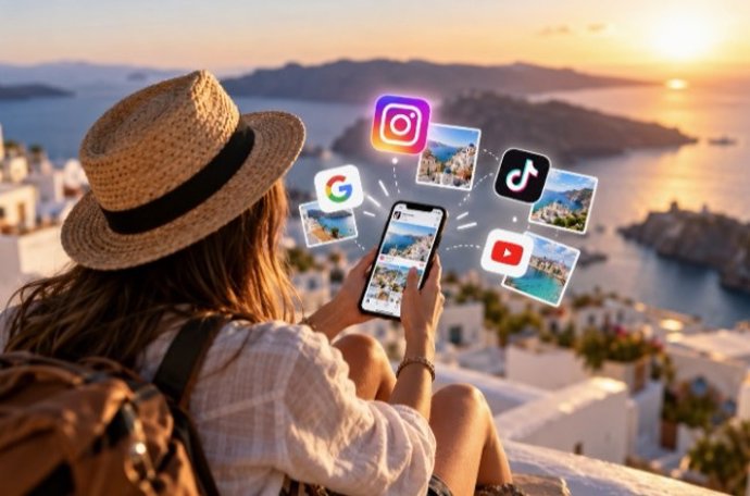 Casi la mitad de los españoles encuentra inspiración viajera en Instagram, mientras TikTok ya influye directamente en dos de cada tres menores de 30 años.