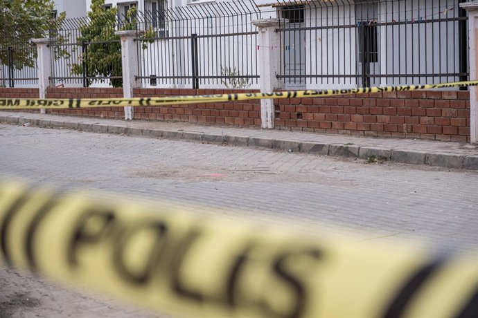 Arxiu - Cordó policial de la Policia de Turquia.