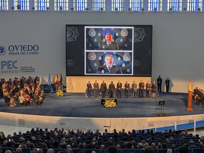 Acto de la Policía Nacional.
