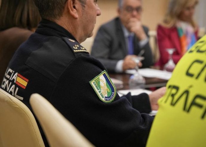 Imagen de una reunión de una Junta Local de Seguridad en Almonte (Huelva).