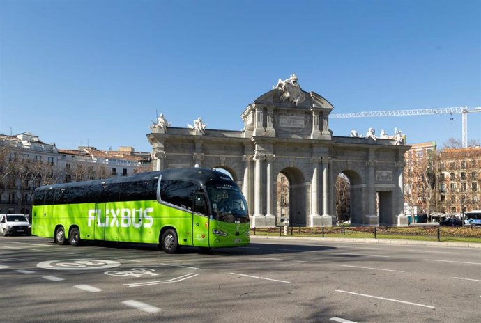 Autobús de Flixbus en Madrid