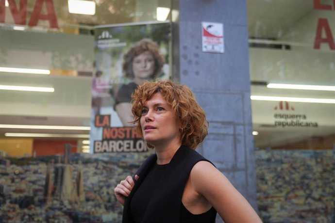 La secretaria general de ERC, Elisenda Alamany, durante la apertura de la sede de campaña municipal de ERC Barcelona, a 21 de septiembre de 2026, en Barcelona, Catalunya (España). El acto inaugura la carrera electoral hacia las elecciones municipales que 