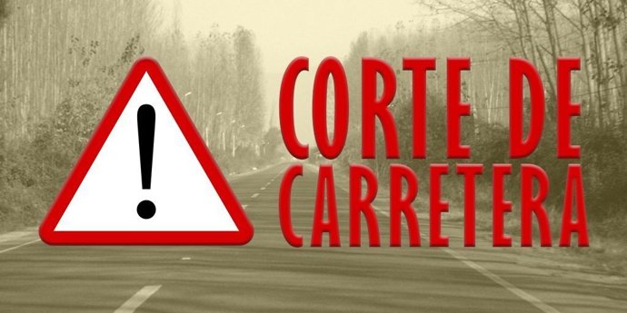 Alerta de corte de carretera.