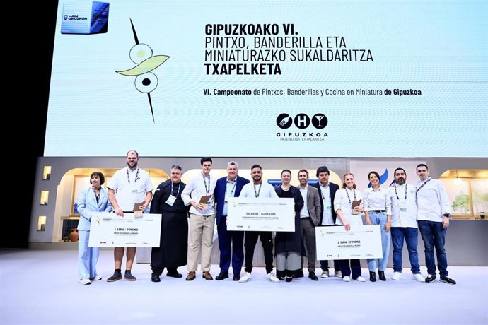 Tatapas Gastroteka y Atari Gastroteka, ganadores del VI Campeonato de Pintxos, Banderillas y Cocina en Miniatura de Gipuzkoa