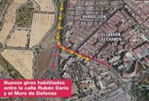 Foto: El Ayuntamiento de Sevilla habilita nuevo giro en la intersección de Rubén Darío y el Muro de Defensa desde este jueves
