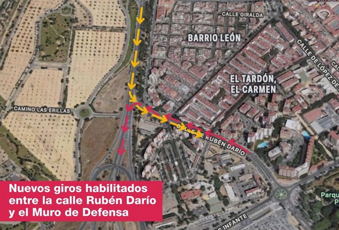 Nuevos giros habilitados hacia el Muro de Defensa