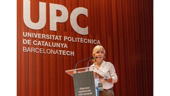 La secretaria general del Departamento de Agricultura, Cristina Massot, durante la jornada 'El cultivo de los datos'
