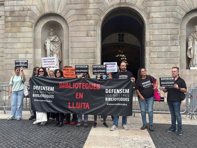 Treballadors de les biblioteques de Barcelona