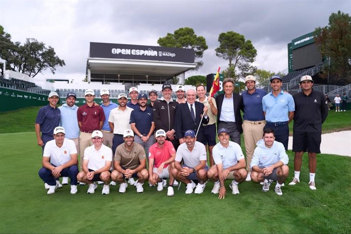 Open de España, foto de familia golf español en Madrid