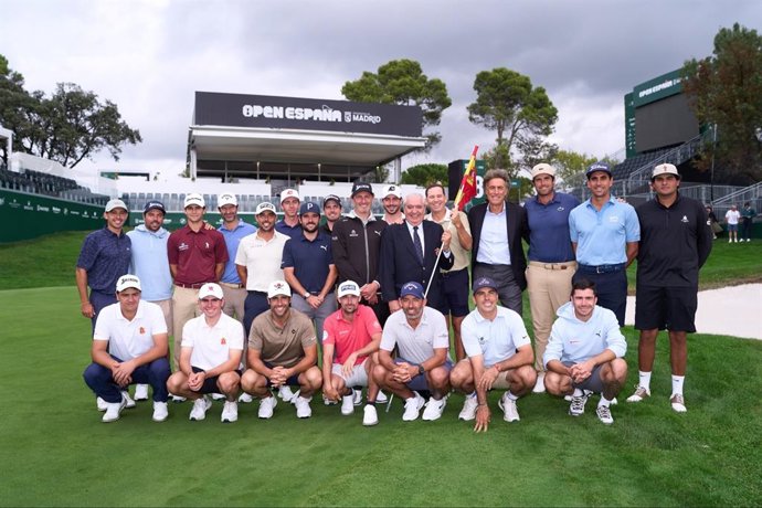 Open da Espanha, foto de grupo do golfe espanhol em Madri