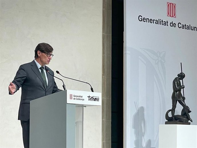 El presidente de la Generalitat, Salvador Illa