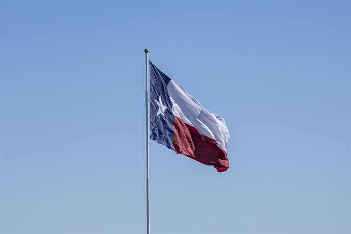 Archivo - Arquivo - Bandeira do Texas, hasteada durante o Grande Prêmio Aramco dos Estados Unidos de Fórmula 1 de 2022, 19ª etapa do Campeonato Mundial de Fórmula 1 da FIA de 2022, realizado de 21 a 23 de outubro de 2022 no Circuito das Américas, em Austi