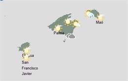 El tiempo hoy, jueves 8 de octubre, en Baleares.