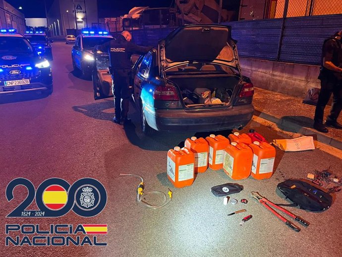 Dos detenidos al ser soprendidos cuando intentaban robar gasoil en un polígono industrial de Logroño