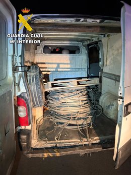 Dos detenidos por la sustracción de cable y material ferroviario en Baides.