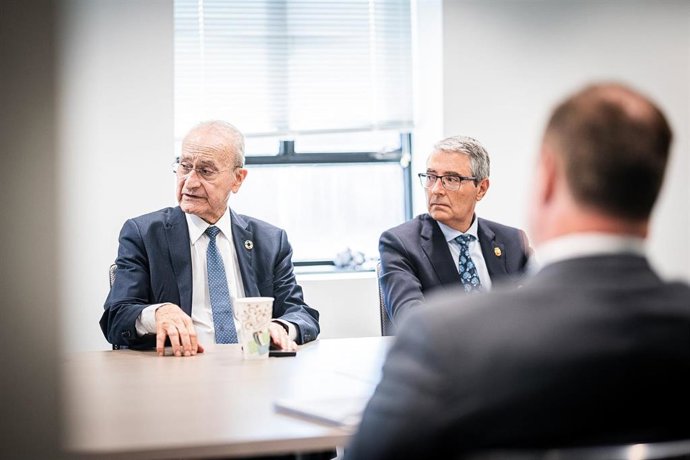 El alcalde de Málaga, Francisco de la Torre, y el presidente de la Diputación de Málaga, Francisco Salado, en reuniones en Washington