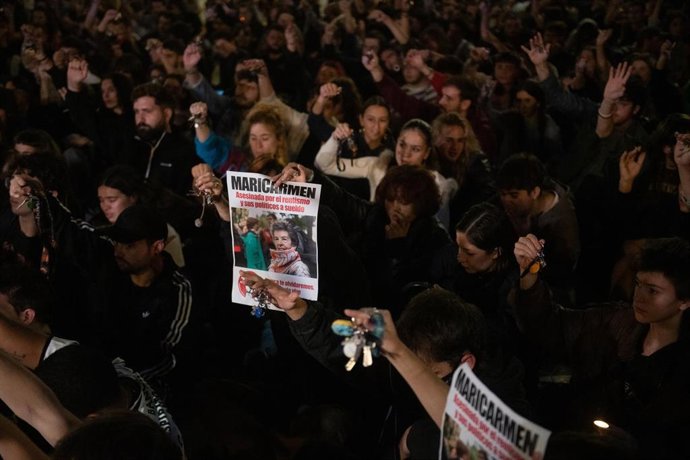 Decenas de personas protestan por Maricarmen.