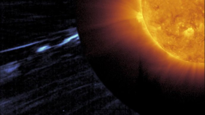 ESA y NASA/Solar Orbiter/EUI y equipos Metis y D. Telloni et al.
