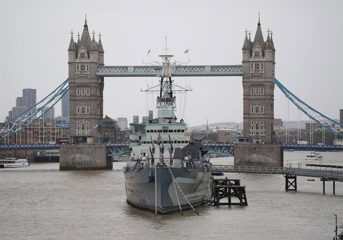 Imagem de arquivo de um navio da Marinha Real do Reino Unido.