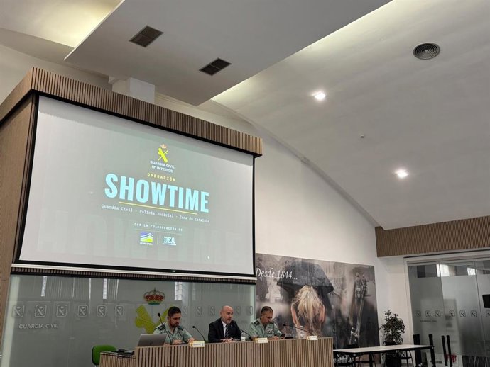 Rueda de prensa para explicar detalles de la operación 'Showtime'