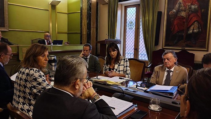 La concejala de Economía del Ayuntamiento de Oviedo, Leticia González, interviene en el pleno de aprobación inicial de las ordenanzas fiscales para 2027