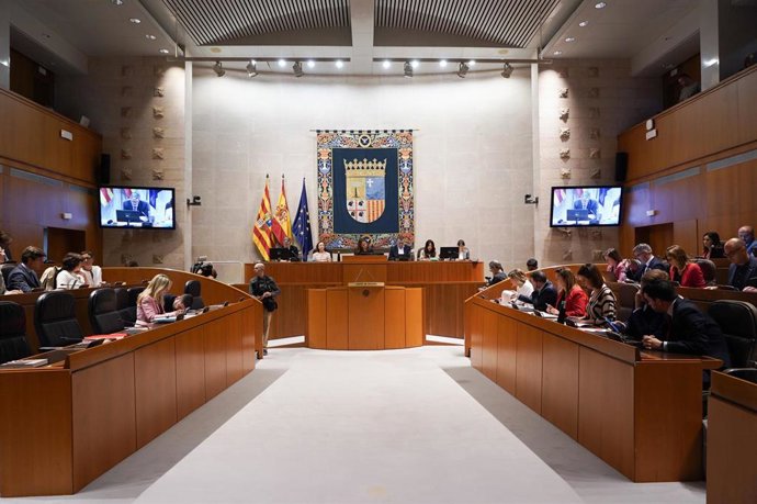 Pleno de las Cortes de Aragón.