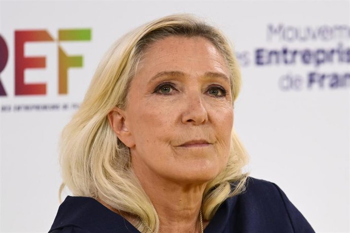 Archivo - La candidata de Agrupación Nacional, Marine Le Pen.
