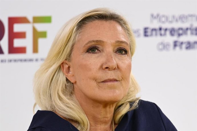 Archivo - Arquivo - A candidata da Agrupación Nacional, Marine Le Pen.