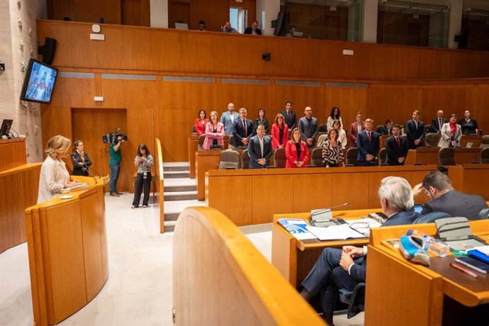 La portavoz parlamentaria del PSOE Aragón, Pilar Alegría.