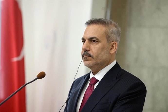 Archivo - El ministro de Asuntos Exteriores, Hakan Fidan