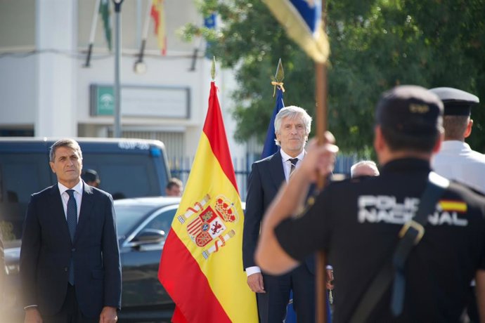 El ministro del Interior, Fernando Grande-Marlaska, en una inauguración de una comisaría en Jaén