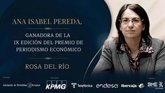 Foto: La directora de Expansión, Ana Isabel Pereda, ganadora del IX Premio de Periodismo Económico Rosa del Río