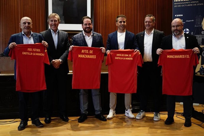 Presentación del partido entre España y Finlandia que se disputará en Manzanares.