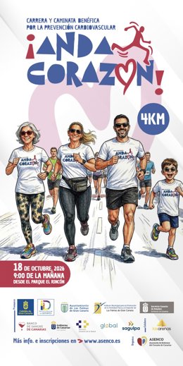 Carrera y caminata benéfica ¡Anda Corazón!
