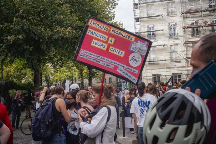 Movilización de estudiantes en Francia (imagen de archivo) 