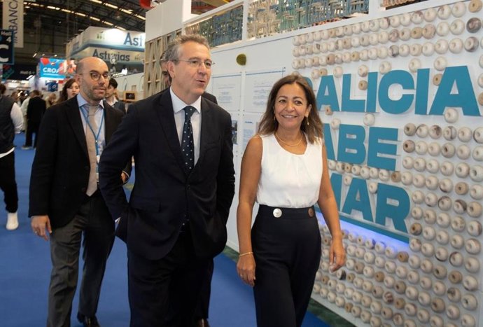 La conselleira do Mar, Marta Villaverde, en Conxemar
