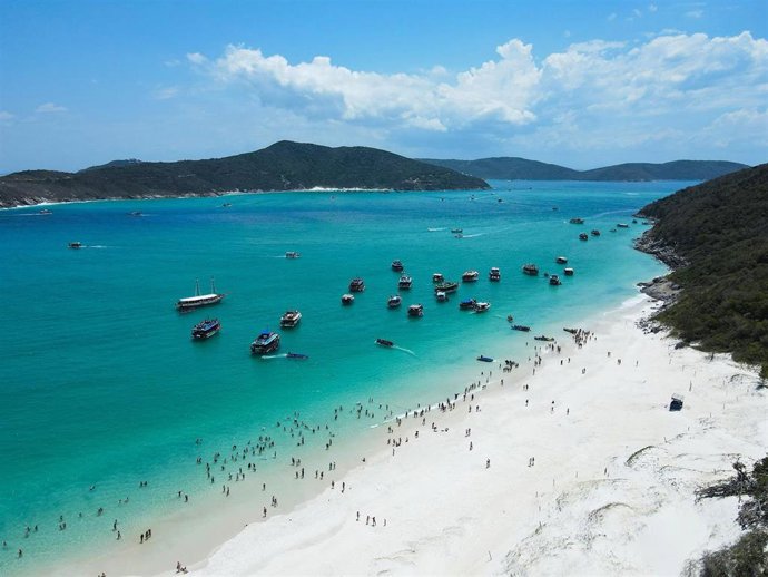 Playa de Arraial do Cabo, en el estado brasileño de Río de Janeiro.
